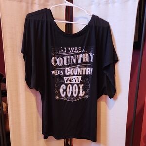 Atx Mafia Black Graphic Short Sleeve Tee with White Country Slogan
